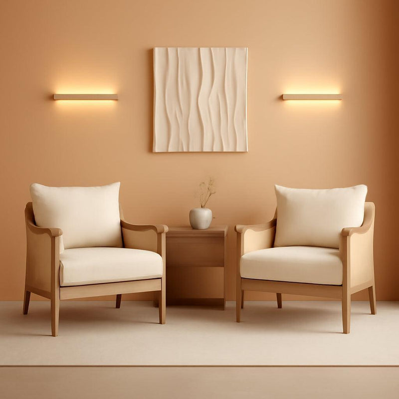 Cream Braided Accent Chairs Set Of 2 For Living Room-0