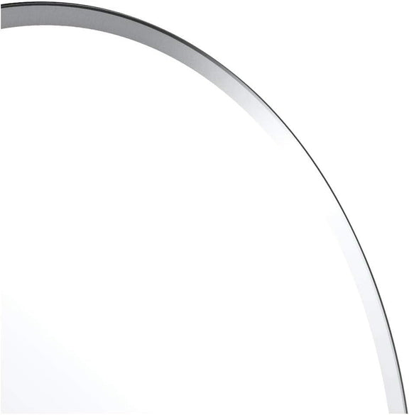 Bathroom Wall Mirror 32 Inch High 24 Inch Wide Beveled Frameless Oval For Bath Vanity And Living Room-3