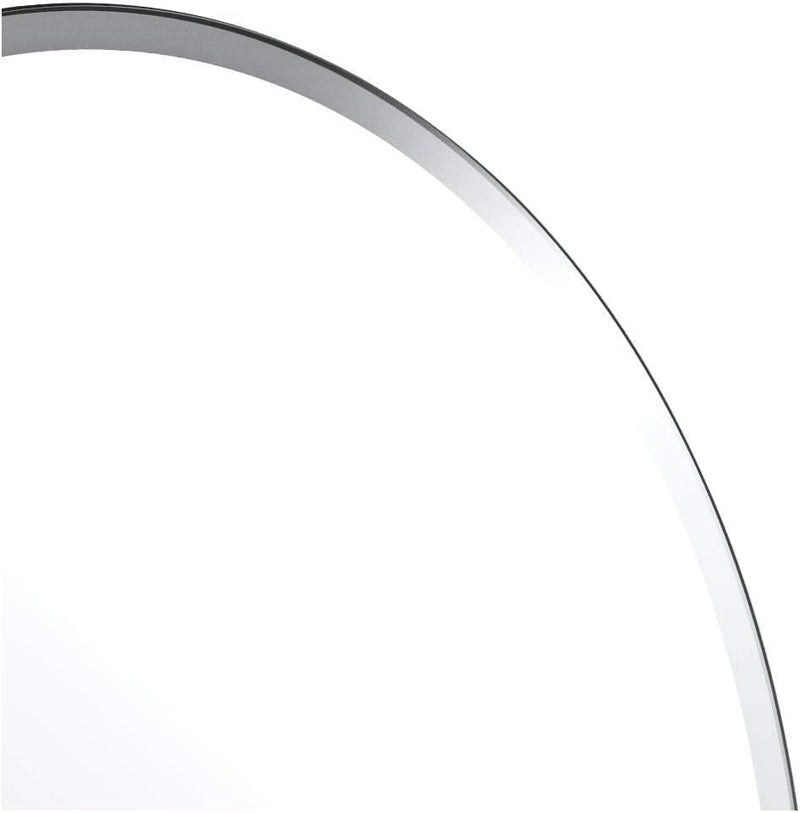 Bathroom Wall Mirror 32 Inch High 24 Inch Wide Beveled Frameless Oval For Bath Vanity And Living Room-3