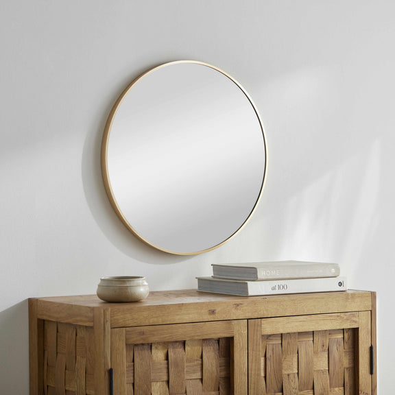 Pontalina Round Gold Mirror-0