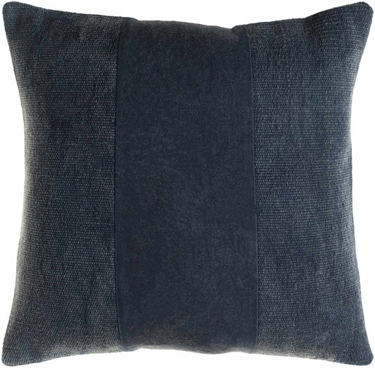 Yuda Navy Square Throw Pillow-1