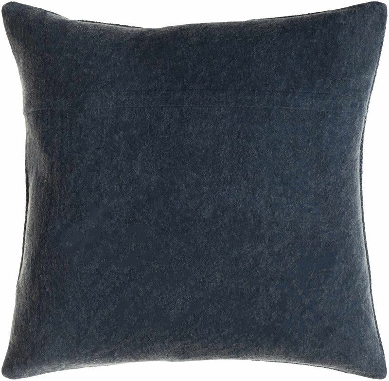 Yuda Navy Square Throw Pillow-3